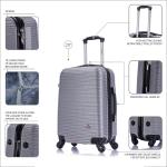 InUSA Royal 20" Lightweight Hardside Luggage, Silver
