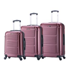 InUSA Pilot 3-Piece Wine Hardside Luggage Set