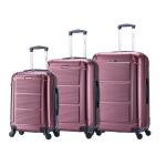 InUSA Pilot 3-Piece Wine Hardside Luggage Set