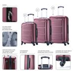 InUSA Pilot 3-Piece Wine Hardside Luggage Set