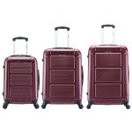 InUSA Pilot 3-Piece Wine Hardside Luggage Set
