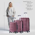 InUSA Pilot 3-Piece Wine Hardside Luggage Set