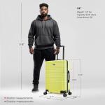 InUSA 24" Lightweight Hardside Spinner Luggage - Green