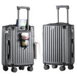20-Inch Hardside Carry-On Luggage with Cup Holder