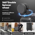 20-Inch Hardside Carry-On Luggage with Cup Holder