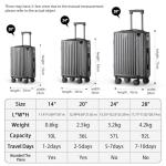 20-Inch Hardside Carry-On Luggage with Cup Holder