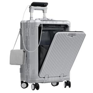 Nobl Zipperless Carry-On Suitcase with USB Port