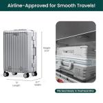 Nobl Zipperless Carry-On Suitcase with USB Port