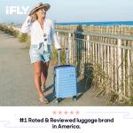 IFLY Spectre 24" Hardside Checked Luggage, Blue