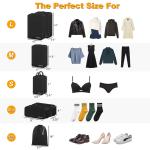 8 Waterproof Packing Cubes for Travel Organizing