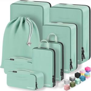 Velaybor 8-Piece Waterproof Packing Cube Set