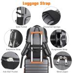 Gray Insulated Laptop Lunch Backpack with USB Port