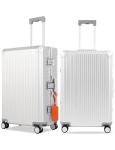 KANGSHILU 26'' Aluminum Magnesium Suitcase with Spinner Wheels
