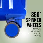 iFLY Odyssey 20" Navy Hardside Carry-on Luggage