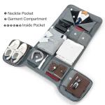 Hanke Convertible Duffle and Garment Bag, Black