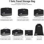 Hanke 7-Piece Compression Packing Cubes Set