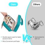 Hanke Toiletry Bag with Jewelry Organizer, Turquoise