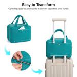 Hanke Toiletry Bag with Jewelry Organizer, Turquoise