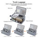 Hanke 20" Hard Shell Carry-On Luggage with Cup Holder