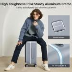 Hanke 20" Hard Shell Carry-On Luggage with Cup Holder