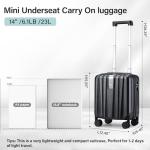 Hanke 14 Inch Wheeled Underseat Carry-On - Jet Black