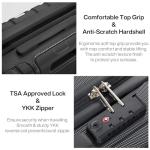 Hanke 14 Inch Wheeled Underseat Carry-On - Jet Black