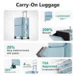 AIWEINY 20-Inch Hard Shell Carry-On Luggage