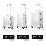 KANGSHILU Aluminum Carry On Luggage, 22x14x9