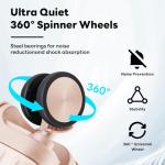 B Waygga 22-Inch Lightweight Spinner Carry-On Luggage