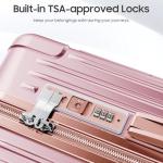 Lightweight TSA-Approved Carry-On Luggage with Wheels