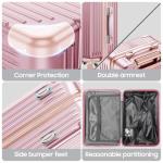 Lightweight TSA-Approved Carry-On Luggage with Wheels