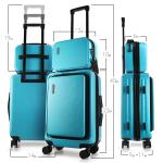 StorageBud 22" Expandable Hardside Carry-On Teal