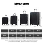 Tripcomp 6-Piece Hardside Luggage Set with Backpacks