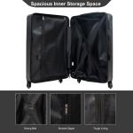 Tripcomp 6-Piece Hardside Luggage Set with Backpacks