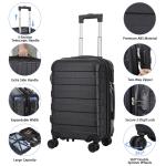 HomGarden 22-Inch Expandable Black Carry-On Spinner