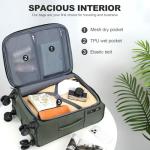 KROSER 20 Inch Expandable Carry-On Luggage