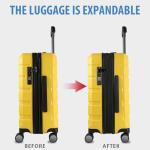 KROSER 20-Inch Hardside Carry-On Luggage with USB
