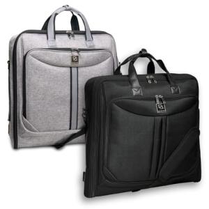 ZEGUR Gray and Black Suit Carry On Bag