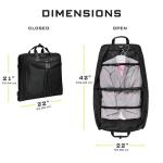 ZEGUR Gray and Black Suit Carry On Bag