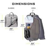 ZEGUR Gray and Black Suit Carry On Bag