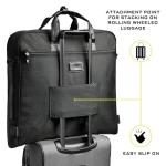 ZEGUR Gray and Black Suit Carry On Bag