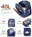 UKEIN 3-Piece Luggage Set with Backpack - Blue