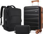 UKEIN 3-Piece Hardshell Luggage Set with Backpack