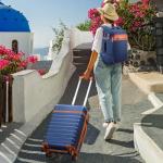 UKEIN 3-Piece Luggage Set with Backpack - Blue