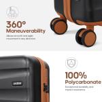 UKEIN 3-Piece Hardshell Luggage Set with Backpack