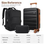 UKEIN 3-Piece Hardshell Luggage Set with Backpack