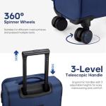 UKEIN Expandable 22" Carry-On Luggage with Wheels