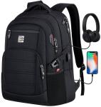 Water-Resistant Laptop Backpack with USB Charging