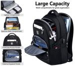 Water-Resistant Laptop Backpack with USB Charging