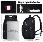 Water-Resistant Laptop Backpack with USB Charging